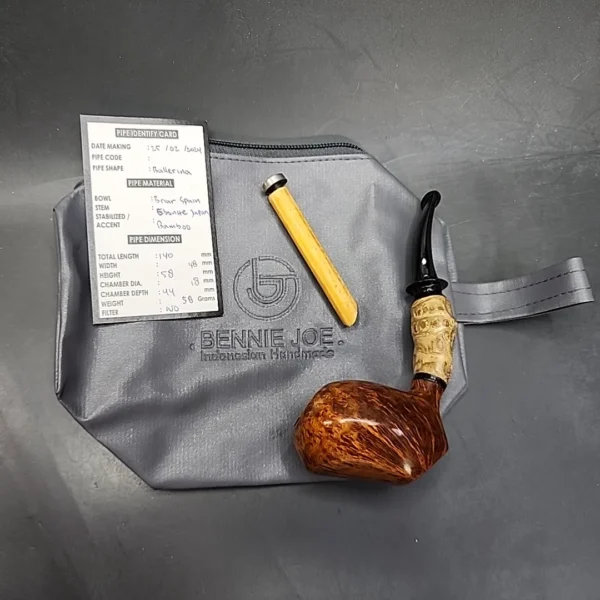 Bennie Joe Pipes Smooth Ballerina Handmade Briar Pipe, New [SOLD OUT] - Image 14