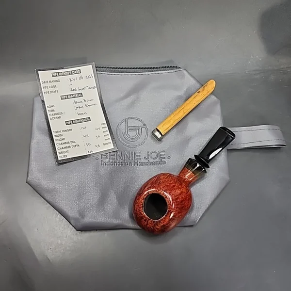 Bennie Joe Pipes Squat Tomato Nosewarmer Handmade Briar Pipe [SOLD OUT] - Image 14