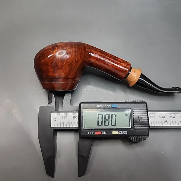 Chacom Safari 3B Smooth Bent Brandy Estate Briar Pipe, Unsmoked - Image 14
