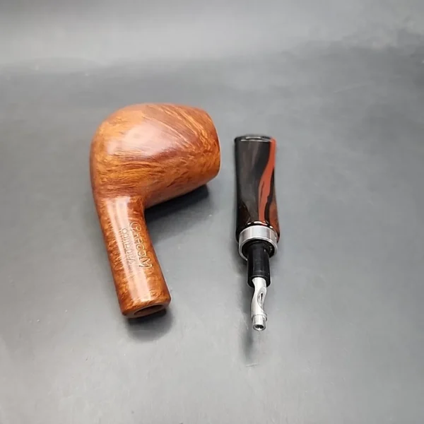 Chacom Cordoba 861 Smooth Bent Estate Briar Pipe, Unsmoked [SOLD] - Image 14