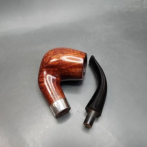 Astleys Les Wood Smooth Bent Billiard Estate Briar Pipe, Unsmoked [SOLD OUT] - Image 14