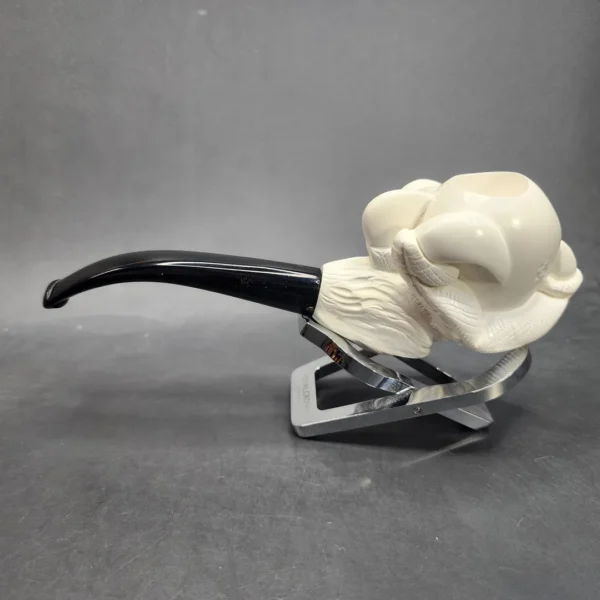 MBSD Meerschaum Claw Egg Block Meerschaum Pipe, Fitted Case - Image 8