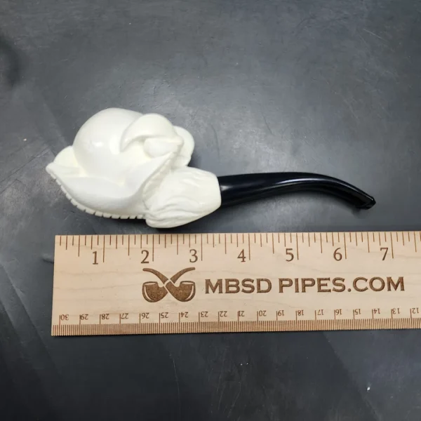 MBSD Meerschaum Claw Egg Block Meerschaum Pipe, Fitted Case - Image 10