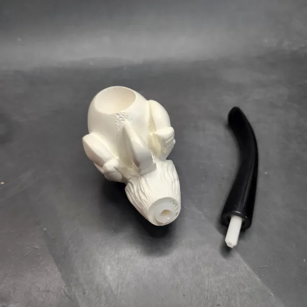 MBSD Meerschaum Claw Egg Block Meerschaum Pipe, Fitted Case - Image 12