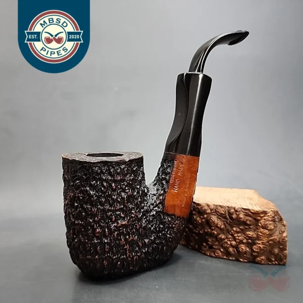 Mauro Armellini Handmade Rusticated Oom Paul Estate Briar Pipe, Unsmoked [SOLD OUT]