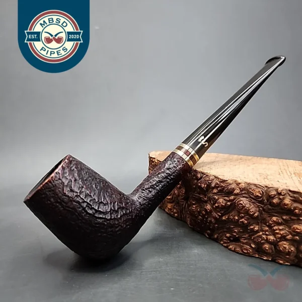 Stanwell RM 88 Sandblasted Straight Brandy Estate Briar Pipe, Denmark