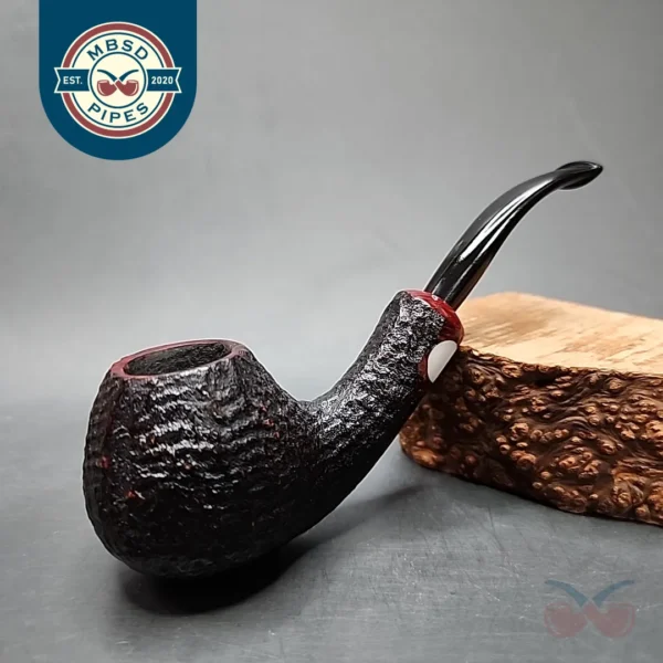 Nording 1997 Hunting Pipe Sandblasted Bent Brandy Estate Briar Pipe, Unsmoked [SOLD OUT]