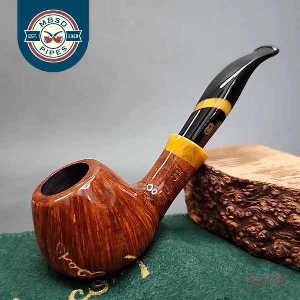 Chacom Richmond 410 Smooth Bent Brandy Estate Briar Pipe, Unsmoked [SOLD OUT]