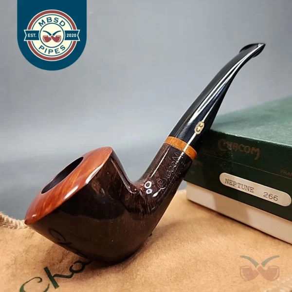 Chacom Neptune 266 Smooth Bent Dublin Estate Briar Pipe, Unsmoked [SOLD OUT]