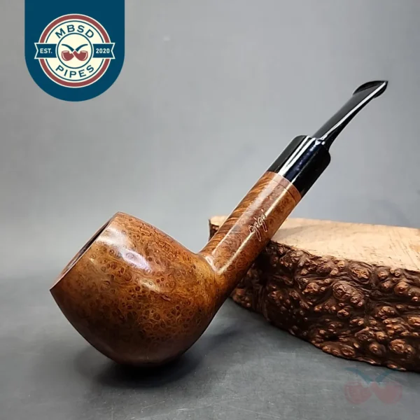 Gigi Giant Smooth Bent Apple Estate Briar Pipe, Unsmoked, 9mm [SOLD OUT]