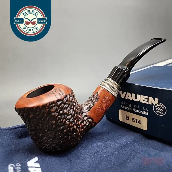 Vauen by Barontini 513 Rusticated Bent Pot Estate Briar Pipe Unsmoked 9mm [SOLD OUT]