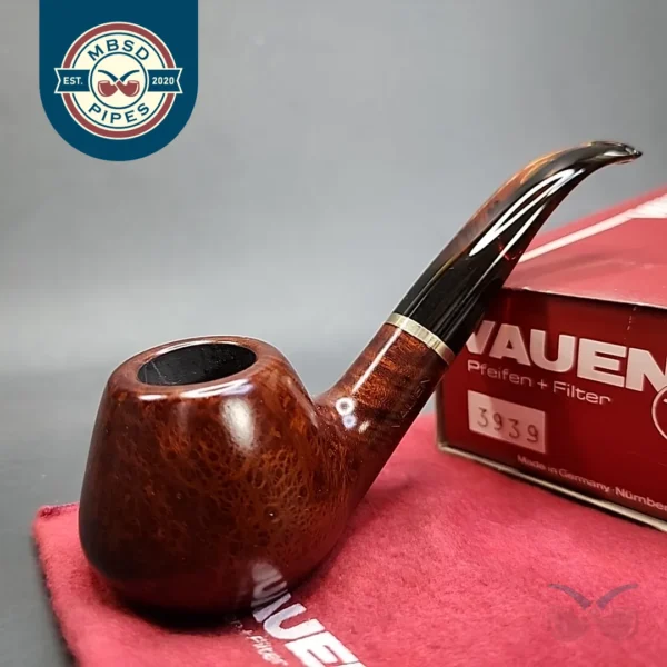 Vauen 3939 Smooth Bent Volcano Sitter Estate Briar Pipe, Unsmoked, 9mm [SOLD OUT]