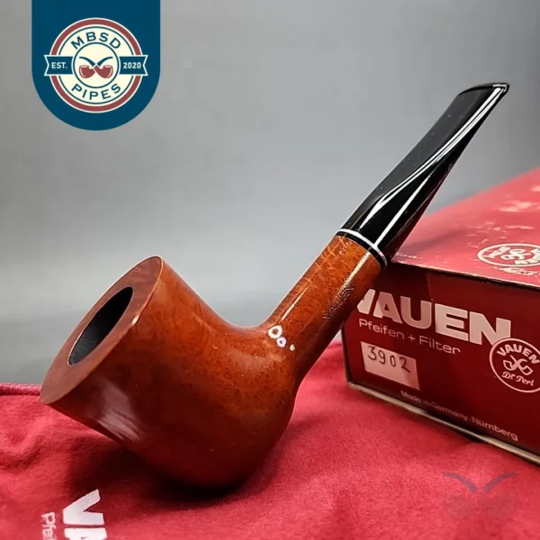 Vauen 3902 Smooth Vase Dublin Estate Briar Pipe, Unsmoked 9mm