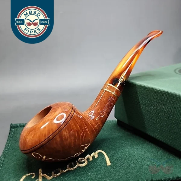 Chacom Corona 426 Smooth Bent Rhodesian Estate Briar Pipe Unsmoked