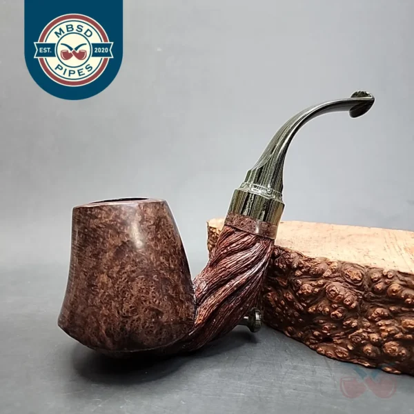 Moonlight Pipes Bent Volcano Handmade Briar Pipe, New [SOLD OUT]