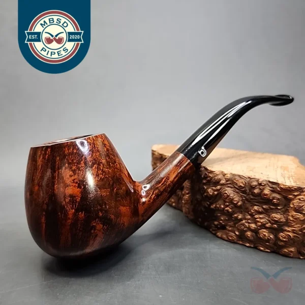 Bjarne Handmade Bent Brandy Estate Briar Pipe, Unsmoked [SOLD OUT]