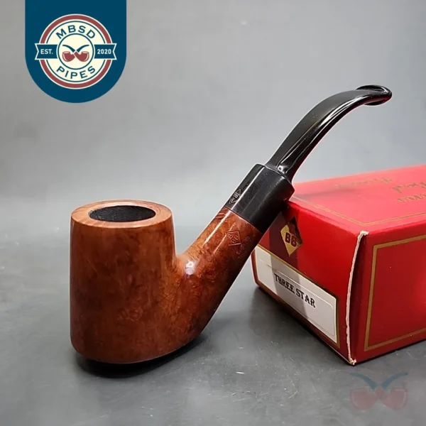 BBB Three Star Smooth Volcano Estate Briar Pipe Unsmoked