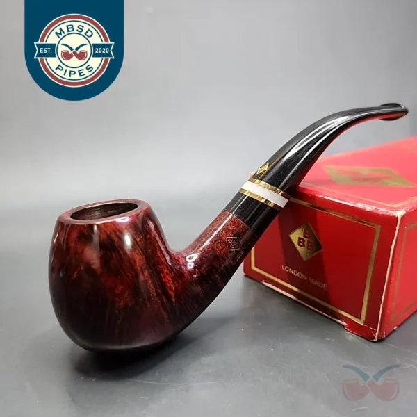 BBB Fiesta 317 Smooth Bent Apple Estate Briar Pipe Unsmoked [SOLD OUT]