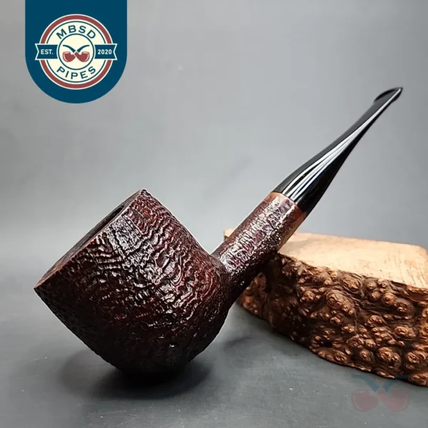 Savinelli Punto Oro 1015 JU Sandblasted Pot Estate Briar Pipe [SOLD OUT]