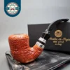 Mastro De Paja Unica Sandblasted Bent Billiard Estate Briar Pipe, Unsmoked, 9mm [SOLD OUT]