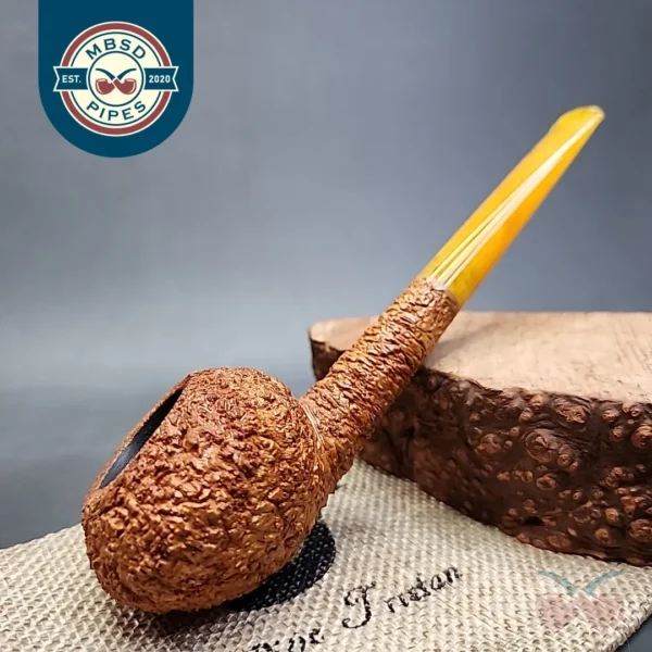 Pipe Tristan Rusticated Prince Handmade Briar Pipe, New [SOLD OUT]