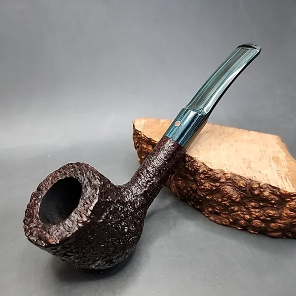 Ashton XXX Pebble Grain 216 Bent Pot Estate Briar Pipe [SOLD OUT] - Image 3