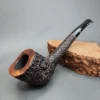 Castello Sea Rock Briar KKK Rusticated Estate Briar Pipe, Italian Estates [SOLD OUT] - Image 3