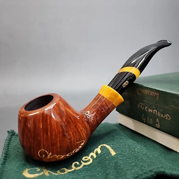 Chacom Richmond 410 Smooth Bent Brandy Estate Briar Pipe, Unsmoked [SOLD OUT] - Image 3