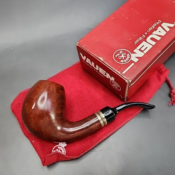 Vauen 3773 Smooth Bent Egg Estate Briar Pipe, Unsmoked, 9mm - Image 3