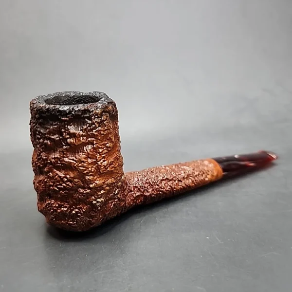 Caminetto Business 118 KS Rusticated Straight Brandy Estate Briar Pipe [SOLD OUT] - Image 3