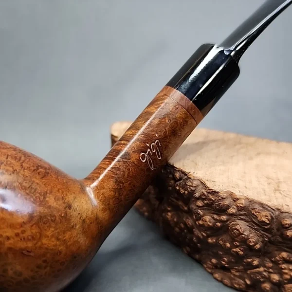 Gigi Giant Smooth Bent Apple Estate Briar Pipe, Unsmoked, 9mm [SOLD OUT] - Image 3