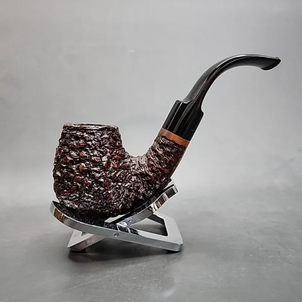 Gigi Unica 778 Rusticated Bent Egg Estate Briar Pipe Unsmoked 9mm - Image 3