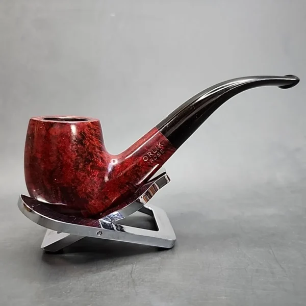 Orlik Rose 4277 Smooth Bent Billiard Estate Briar Pipe Unsmoked [SOLD OUT] - Image 3