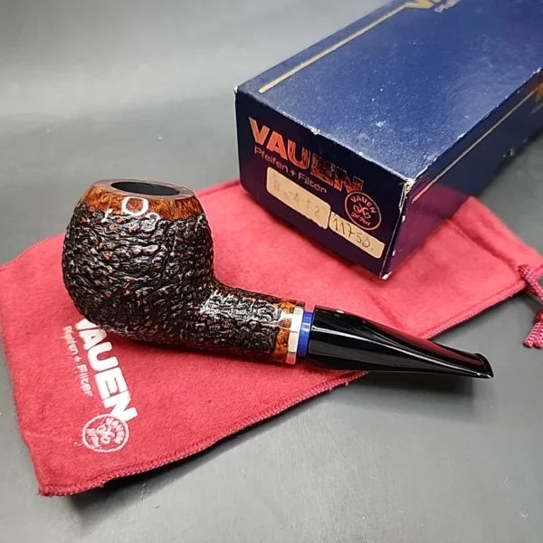 Vauen McRooty 412 Rusticated Straight Apple Estate Briar Pipe, Unsmoked, 9mm [SOLD OUT] - Image 3
