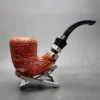 Mastro De Paja Unica Sandblasted Bent Billiard Estate Briar Pipe, Unsmoked, 9mm [SOLD OUT] - Image 3