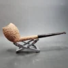 Pipe Tristan Rusticated Straight Cutty Handmade Briar Pipe, New - Image 3