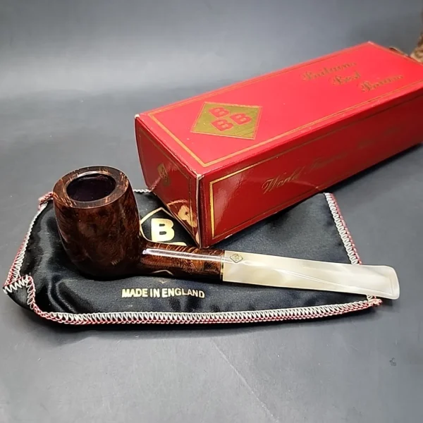 BBB Tortoise 603 Smooth Straight Billiard Estate Briar Pipe, Unsmoked [SOLD OUT] - Image 3