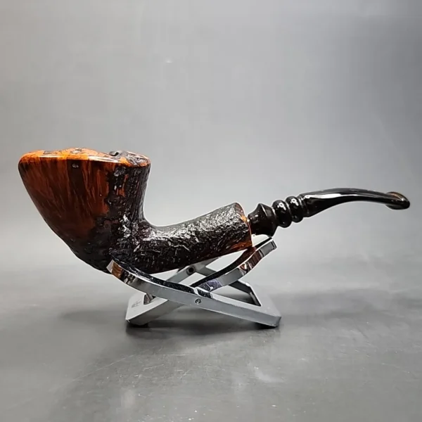 Nording Handmade 4 Partially Sandblasted Freehand Estate Briar Pipe, Unsmoked [SOLD OUT] - Image 4