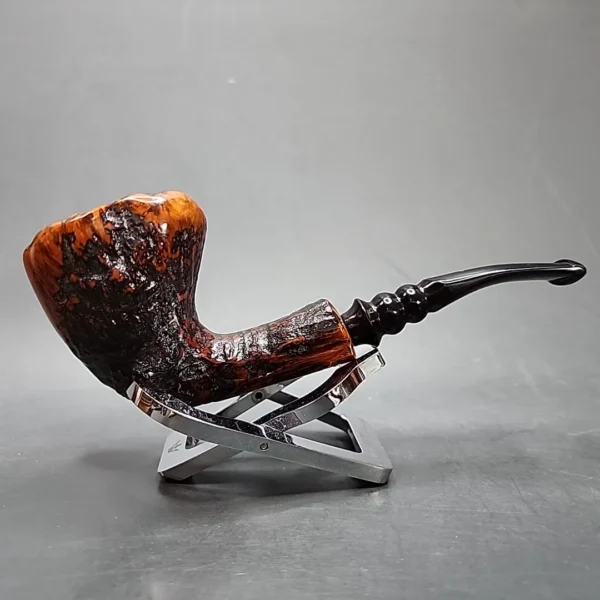 Nording Handmade 4 Partially Sandblasted Freehand Estate Briar, Pipe Unsmoked - Image 4