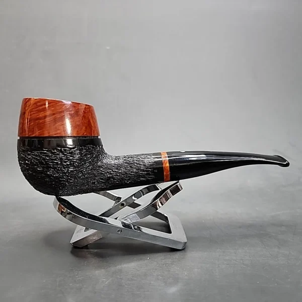 Vauen Inter Style 443 Partially Rusticated Estate Briar Pipe, Unsmoked, 9mm [SOLD OUT] - Image 4