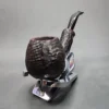 Nording 1997 Hunting Pipe Sandblasted Bent Brandy Estate Briar Pipe, Unsmoked [SOLD OUT] - Image 4