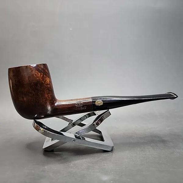 GBD Midnight 133 Smooth Straight Billiard Estate Briar Pipe, Unsmoked - Image 4