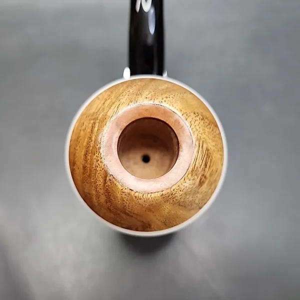 Karim Smooth Calabash Handmade Briar Pipe, New - Image 4
