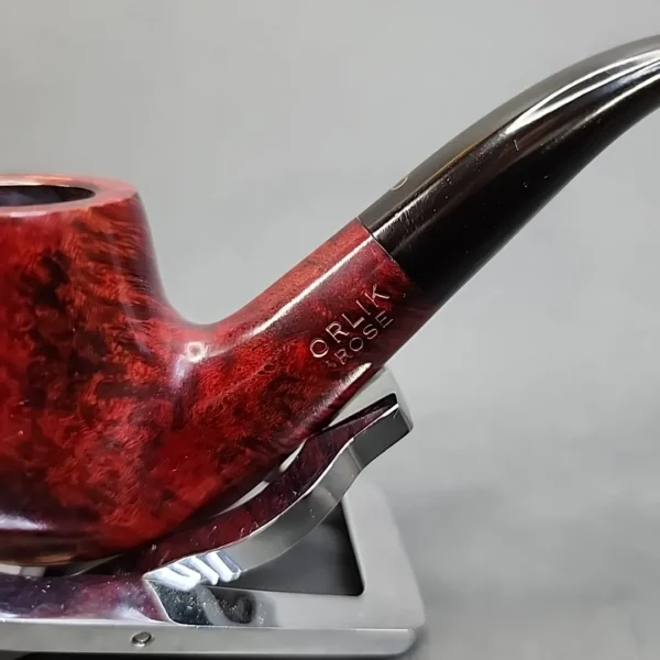 Orlik Rose 4277 Smooth Bent Billiard Estate Briar Pipe Unsmoked [SOLD OUT] - Image 4