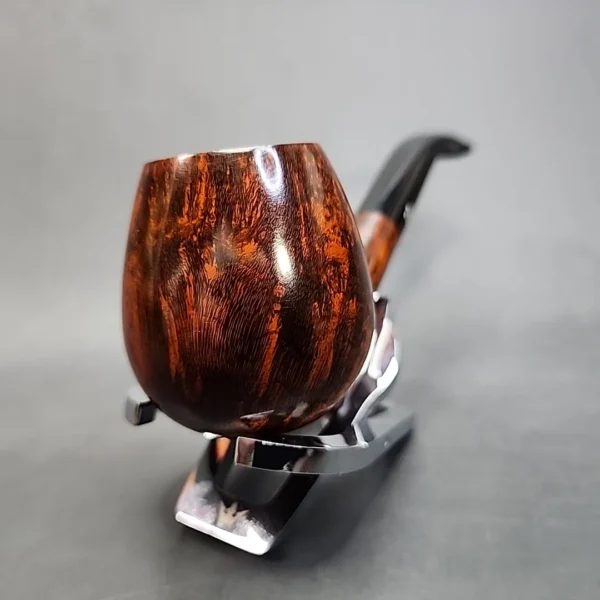 Bjarne Handmade Bent Brandy Estate Briar Pipe, Unsmoked [SOLD OUT] - Image 4