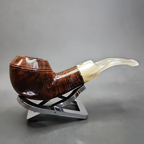 BBB Tortoise 765 Smooth Bent Estate Briar Pipe, Unsmoked [SOLD OUT] - Image 4