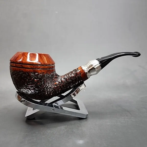Vauen Select 302 Rusticated Bent Rhodesian Estate Briar Pipe, Unsmoked 9mm [SOLD OUT] - Image 4