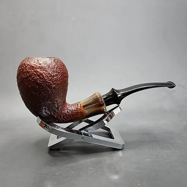 Jess Chonowitsch Sandblasted Acorn Estate Briar Pipe, Danish Estates [SOLD OUT] - Image 4