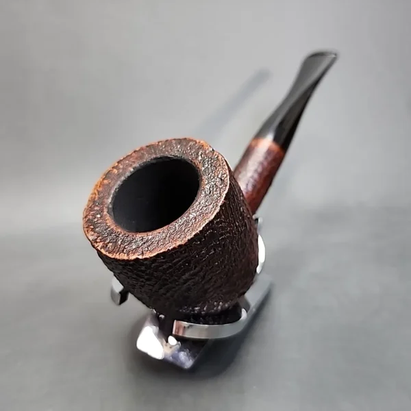 Savinelli Punto Oro 1015 JU Sandblasted Pot Estate Briar Pipe [SOLD OUT] - Image 4