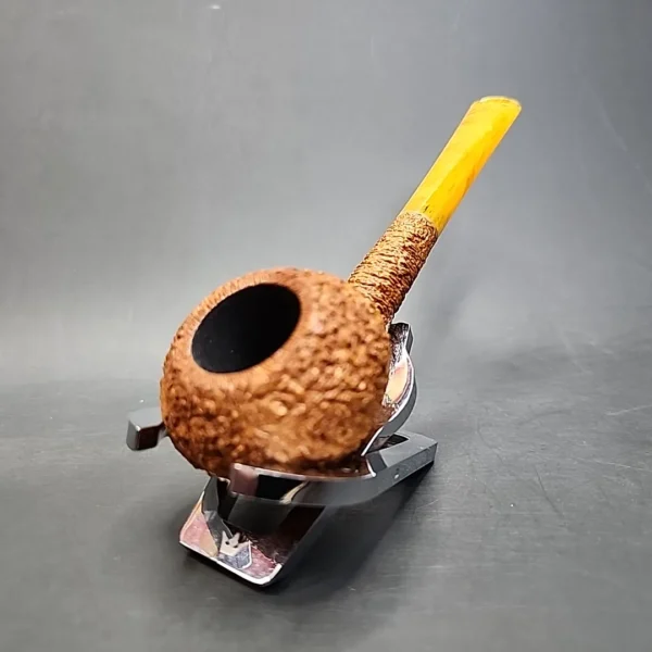 Pipe Tristan Rusticated Prince Handmade Briar Pipe, New [SOLD OUT] - Image 4